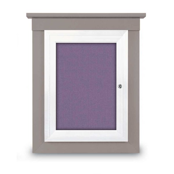 Sliding Glass Enclosed Letterboard, 72"x3